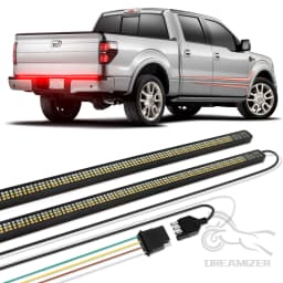 60" Tailgate LED Strip Bar Brake Turn Signal Tail Light LED Brake Light Strip Turn Signal Warning Reverse Light Waterproof