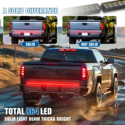 60" Tailgate LED Strip Bar Brake Turn Signal Tail Light LED Brake Light Strip Turn Signal Warning Reverse Light Waterproof