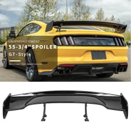 Universal 57" 3D 3DI GT JDM Racing Car Trunk Lid Real Carbon Fiber Rear Wing Spoiler Upper Splitter For Honda Toyota VW Benz