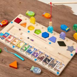 Magnetic Fishing Toy Montessori Fine Motor Skills Toys Portable Fishing Game Safe Kids Toys For Education Beach Birthday