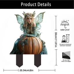 Outdoor Fairy Stake 2D Acrylic Garden Fairies Relaxing Decoration Statues Outdoor Sculpture Yard Decoration for Balcony Garden