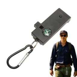 Survival Whistle 5 in1 Outdoor Whistle with Telescope Survival Gear Whistle Survival Equipment Magnifying Flashlight for Fishing