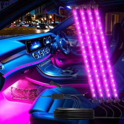 72 LED Car Interior Strips Light LED Ambient Lights Decoration Remote APP Control Atmosphere Interior Strip Lamps