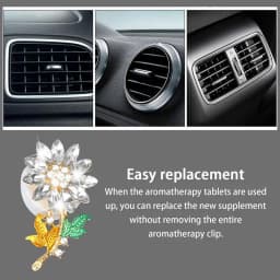 Flower Car Scent Diffuser Automotive Vent Clip Fragrance Diffuser Auto Perfume Diffuser With Vent Clip Aromatherapy Ornament Car
