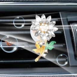 Flower Car Scent Diffuser Automotive Vent Clip Fragrance Diffuser Auto Perfume Diffuser With Vent Clip Aromatherapy Ornament Car