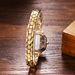 Lancardo Women's Square Cuban Bracelet Watch Diamond Waterproof Strip Scale Adjustable Bracelet Exquisite Fashion Women's Watch