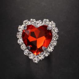 Stonefans Exaggerated Huge Red Crystal Heart Brooches for Women Unisex Love Rhinestone Brooch Pin Safety Clasp Statement Jewelry