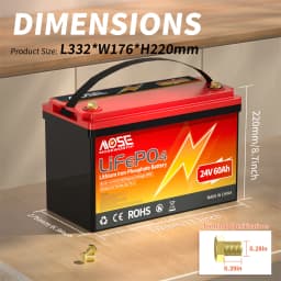 12V 24V 50Ah 100Ah 140Ah 168Ah 200Ah 300Ah Lifepo4 Battery Built-in BMS Rechargeable Deep Cycle for RV Golf Cart Solar Storage
