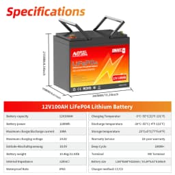 12V 24V 50Ah 100Ah 140Ah 168Ah 200Ah 300Ah Lifepo4 Battery Built-in BMS Rechargeable Deep Cycle for RV Golf Cart Solar Storage