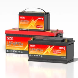 12V 24V 50Ah 100Ah 140Ah 168Ah 200Ah 300Ah Lifepo4 Battery Built-in BMS Rechargeable Deep Cycle for RV Golf Cart Solar Storage