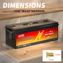 12V 24V 50Ah 100Ah 140Ah 168Ah 200Ah 300Ah Lifepo4 Battery Built-in BMS Rechargeable Deep Cycle for RV Golf Cart Solar Storage