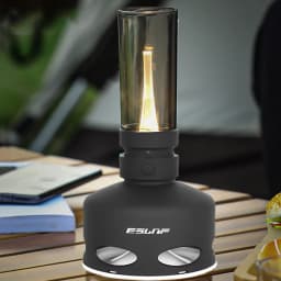LED Oil Lamp Type-C Rechargeable Table Lamps Electric Lantern Oil Lamp With 3600mAh Battery And Blow ON/Off Control For Bedroom