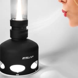 LED Oil Lamp Type-C Rechargeable Table Lamps Electric Lantern Oil Lamp With 3600mAh Battery And Blow ON/Off Control For Bedroom