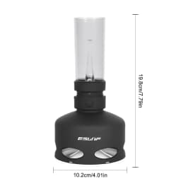 LED Oil Lamp Type-C Rechargeable Table Lamps Electric Lantern Oil Lamp With 3600mAh Battery And Blow ON/Off Control For Bedroom