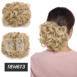 BENEHAIRSynthetic LARGE Comb Clip In Hair Extension Curly Chignon Hair Pieces Women Updo Cover Hairpiece Ponytails Hair Bun