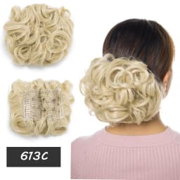 BENEHAIRSynthetic LARGE Comb Clip In Hair Extension Curly Chignon Hair Pieces Women Updo Cover Hairpiece Ponytails Hair Bun