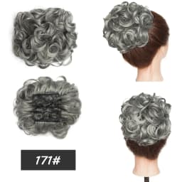 BENEHAIRSynthetic LARGE Comb Clip In Hair Extension Curly Chignon Hair Pieces Women Updo Cover Hairpiece Ponytails Hair Bun