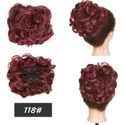 BENEHAIRSynthetic LARGE Comb Clip In Hair Extension Curly Chignon Hair Pieces Women Updo Cover Hairpiece Ponytails Hair Bun