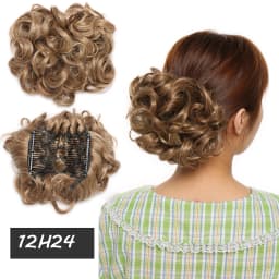 BENEHAIRSynthetic LARGE Comb Clip In Hair Extension Curly Chignon Hair Pieces Women Updo Cover Hairpiece Ponytails Hair Bun