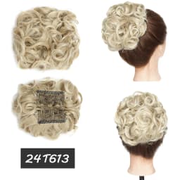 BENEHAIRSynthetic LARGE Comb Clip In Hair Extension Curly Chignon Hair Pieces Women Updo Cover Hairpiece Ponytails Hair Bun