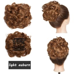 BENEHAIRSynthetic LARGE Comb Clip In Hair Extension Curly Chignon Hair Pieces Women Updo Cover Hairpiece Ponytails Hair Bun