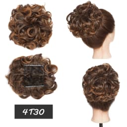 BENEHAIRSynthetic LARGE Comb Clip In Hair Extension Curly Chignon Hair Pieces Women Updo Cover Hairpiece Ponytails Hair Bun