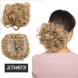 BENEHAIRSynthetic LARGE Comb Clip In Hair Extension Curly Chignon Hair Pieces Women Updo Cover Hairpiece Ponytails Hair Bun