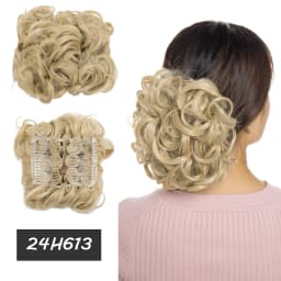 BENEHAIRSynthetic LARGE Comb Clip In Hair Extension Curly Chignon Hair Pieces Women Updo Cover Hairpiece Ponytails Hair Bun