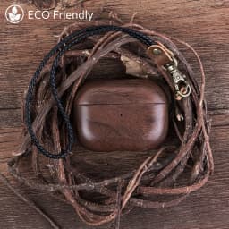 for Airpods Pro AirPods 3 2021 - Cover Case Protector Skin with Wireless Charging Case Made of Unique Wood for Airpods 1/2