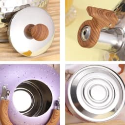 Whistling Tea Kettle 2L Tea Kettle For Camping Tea Kettle Loud Whistling Stainless Steel Teapot Anti-Hot Handle And Anti-Rust