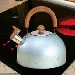 Whistling Tea Kettle 2L Tea Kettle For Camping Tea Kettle Loud Whistling Stainless Steel Teapot Anti-Hot Handle And Anti-Rust