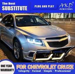 AKD Head Lamp for Chevrolet Cruze LED Headlight 2009-2016 Headlights Cruze DRL Turn Signal High Beam Angel Eye Projector Lens