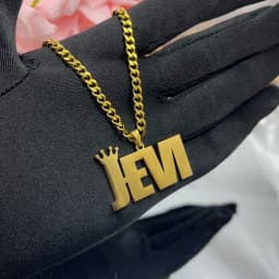 Custom Movable Big Name Pendant Necklace Stainless Steel Cuban Chain Nameplate Personalized Necklace For Women Fashion Jewelry