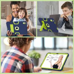 Case for iPad 10th Generation 10.9 inch 11" 12.9 2022, Heavy Duty Shockproof Rugged Protective Cover with Built-in Kickstand