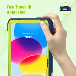 Case for iPad 10th Generation 10.9 inch 11" 12.9 2022, Heavy Duty Shockproof Rugged Protective Cover with Built-in Kickstand