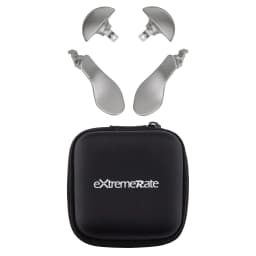 eXtremeRate Back Paddles for ps5 Edge Controller, Replacement Interchangeable 4PCS Metal Back Buttons - Metallic Silver