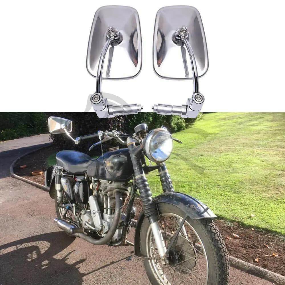 Universal Chrome Motorcycle 7/8" Handle Bar End Mirrors For Harley Honda Kasasaki Triumph Rearview Mirrors Accessories