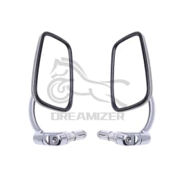 Universal Chrome Motorcycle 7/8" Handle Bar End Mirrors For Harley Honda Kasasaki Triumph Rearview Mirrors Accessories