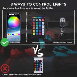 Car Underglow Light LED Underbody Remote APP Control RGB Neon Lights LED Rock Lights Auto Decorative Ambient Atmosphere Lamp