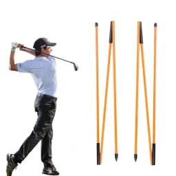 Golf Alignment Stick Trainer Three Parts Folding Direction Indicator Rod Golf Accessories Golf Learners Exercising Tool Supplies