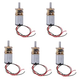 5Pcs N20 DC 5V Micro Metal Gear Motor Gear Wheel Gear Motor 60RPM Slow Speed Gearbox Reducer Electric Motor DIY Toy Accessories