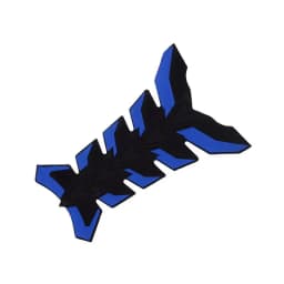 3D Stereo Motorcycle Fuel Tank Fishbone Sticker Self-Adhesive 3D Fishbone Pattern MotorBike Tank Pad Rubber Protector Decal