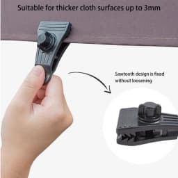 Shark Tent Clips Portable Tarps Clips With Lock Grips Versatile Clamps Outdoor Activities Accessories For Camping Sailing