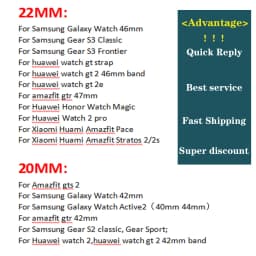 20mm 22mm strap for Samsung Galaxy watch 4/5/pro/classic 46mm/45mm/42mm correa silicone bracelet HUAWEI watch gt2/2e/3/pro band