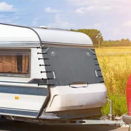 RV Towing Cover Waterproof Towing Cover For Caravan Dustproof Caravan Towing Cover Motorhome Front Protector Caravan Covers