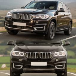 For 14-18 BMW X5 X6 F15 F16 Right Passenger Front Kidney Grille Grill All Chrome