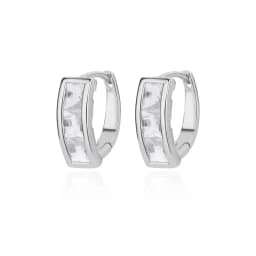 Triangle Zircon Hoop Earrings For Women Stainless Steel Earring Luxury New in Design Wedding 2023 Trending Jewelry aretes mujer