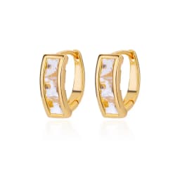 Triangle Zircon Hoop Earrings For Women Stainless Steel Earring Luxury New in Design Wedding 2023 Trending Jewelry aretes mujer