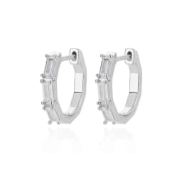Triangle Zircon Hoop Earrings For Women Stainless Steel Earring Luxury New in Design Wedding 2023 Trending Jewelry aretes mujer