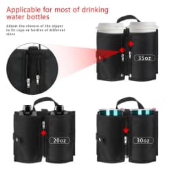 Luggage Travel Cup Holder Suitcase Cup Holder Free Hand Travel Luggage Drink Holder DurableOxfordCloth Fits All Suitcase Handles